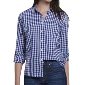 NWT:UNTUCKIT BELLEZA GINGHAM BUTTON DOWN SHIRT